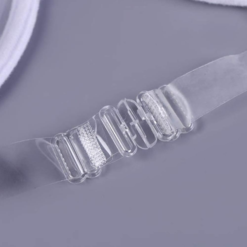 Western Couture Women's Crystal Clear Transparent Plastic Bra - Invisible Underwear