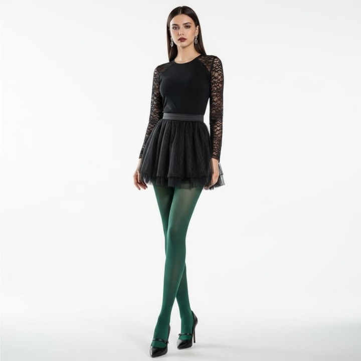 Western Couture™ Imported Glitter Sheer Pantyhose for Women – Shiny & Stretchable Stockings