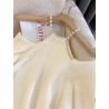 New Arrival Halter Neck Long Sleeve Stylish White Long Winter Sweater Dress