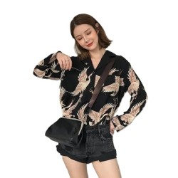 Western Couture Imported Japanese Print Black Shirt – Full Sleeves