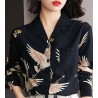 Western Couture Imported Japanese Print Black Shirt – Full Sleeves