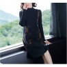 Western Couture Imported Autumn-Winter Full Sleeves Mock Neck Dress
