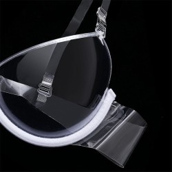 Crystal Clear Transparent Plastic Bra for Women