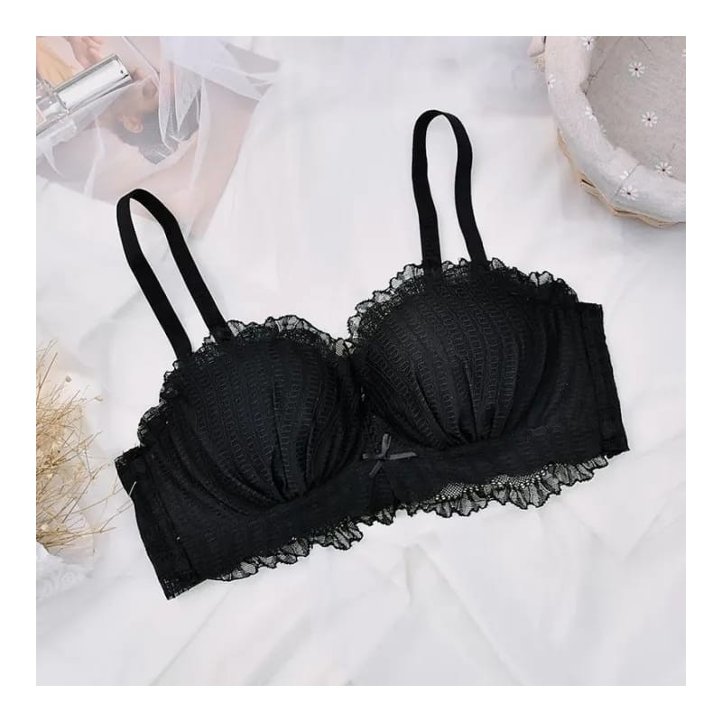 Western Couture Imported Korean Lace Padded Bra – Small Bust Gathered Fit
