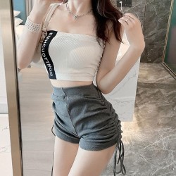 Western Couture Imported Glamorous Double Layered Tank/Tube Top with Detachable Straps & Chest Pads