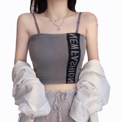 Western Couture Imported Glamorous Double Layered Tank/Tube Top with Detachable Straps & Chest Pads