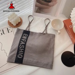 Western Couture Imported Glamorous Double Layered Tank/Tube Top with Detachable Straps & Chest Pads