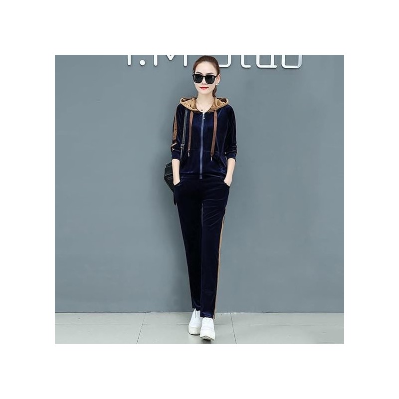 Western Couture Imported Velvet Hooded Jacket & Pant 2-Piece Coord Set – Spring/Autumn Collection