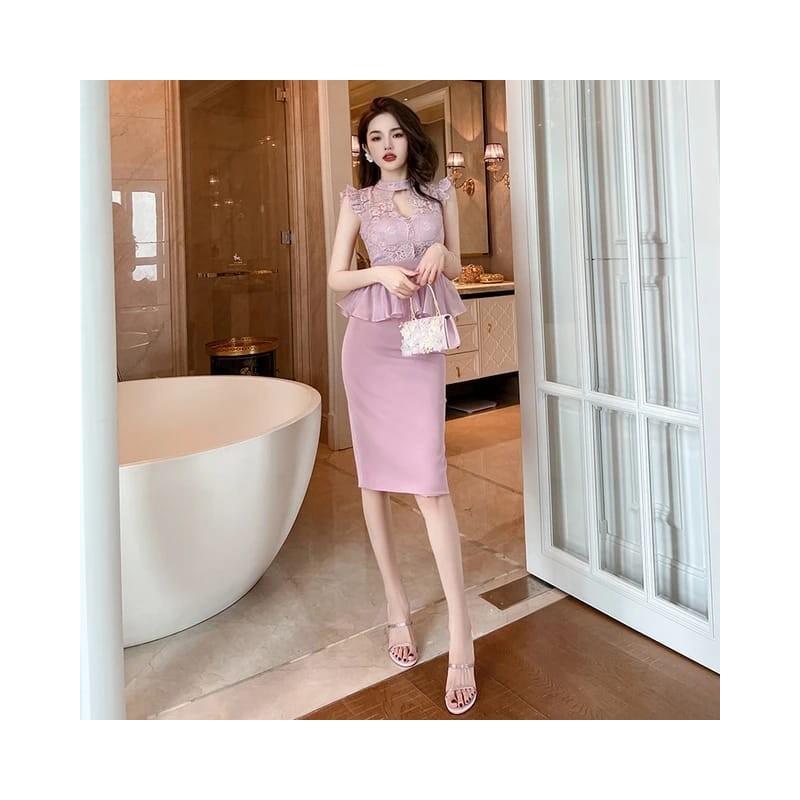 Imported Elegant Casual Ruffled Party Wear Dress