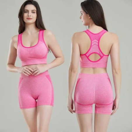 Seamless Beautiful Back Straps Padded Crop Top/ Sport Bralette and under wear Yoga Sets for Girls