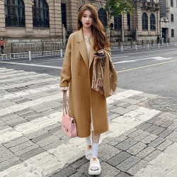 Western Couture Imported Office / Casual Wear Women's Long Trench Blazer/Over Coat