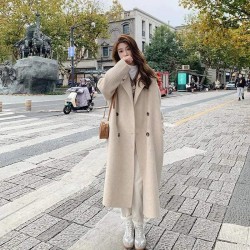 Western Couture Imported Office / Casual Wear Women's Long Trench Blazer/Over Coat