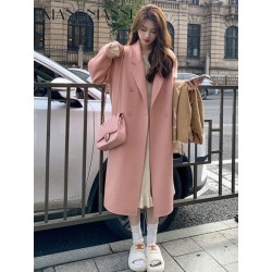 Western Couture Imported Office / Casual Wear Women's Long Trench Blazer/Over Coat