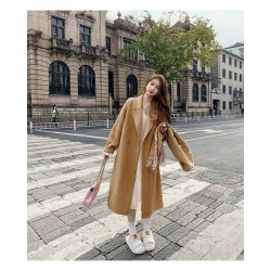 Western Couture Imported Office / Casual Wear Women's Long Trench Blazer/Over Coat