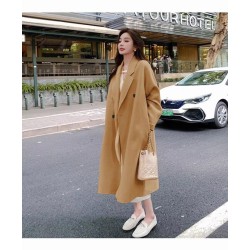 Western Couture Imported Office / Casual Wear Women's Long Trench Blazer/Over Coat