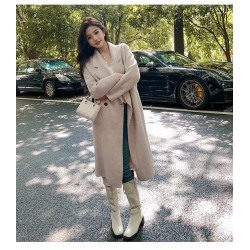 Western Couture Imported Office / Casual Wear Women's Long Trench Blazer/Over Coat