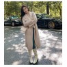 Western Couture Imported Office / Casual Wear Women's Long Trench Blazer/Over Coat