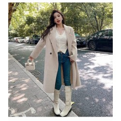 Western Couture Imported Office / Casual Wear Women's Long Trench Blazer/Over Coat