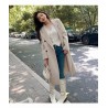 Western Couture Imported Office / Casual Wear Women's Long Trench Blazer/Over Coat
