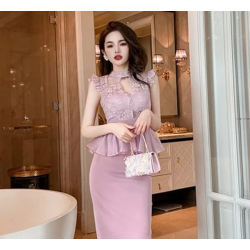 Imported Elegant Casual Ruffled Party Wear Dress