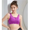 Western Couture Imported Gym Fitness Sportswear Bralette with Front Zip Closure
