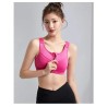 Western Couture Imported Gym Fitness Sportswear Bralette with Front Zip Closure
