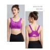Western Couture Imported Gym Fitness Sportswear Bralette with Front Zip Closure