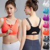 Western Couture Imported Gym Fitness Sportswear Bralette with Front Zip Closure