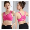 Western Couture Imported Gym Fitness Sportswear Bralette with Front Zip Closure