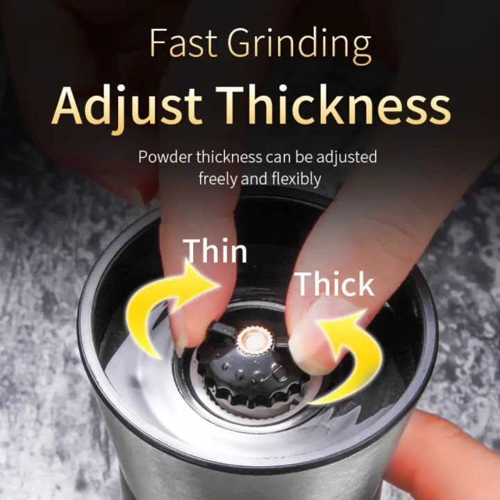 LUXEVER Premium Manual Spice Crusher – Stainless Steel & Glass | Big & Small Sizes