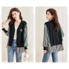 Western Couture Imported Early Spring Stylish Patchwork Knit Shirt with V-Neck Vest Layered Look