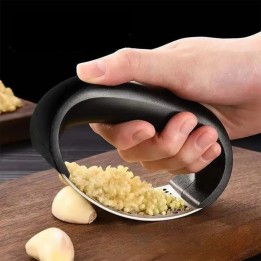 LUXEVER Garlic/Ginger Press Rocker – Stainless Steel Handheld Crusher