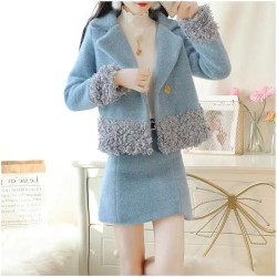 Western Couture Imported Elegant Blazer & Skirt 2 Pc Co-Ord Set – Spring/Autumn Wear