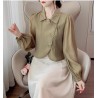 Western Couture Imported Summer Cross-Buttoned Stylish Top – Korean Chic Elegance