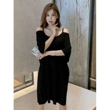 Western Couture™ Imported Summer Special Comfortable Milk Silk Cotton Short Nighties with Chest Pads