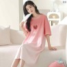 Western Couture™ Imported Summer Special Comfortable Milk Silk Cotton Short Nighties with Chest Pads