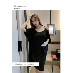 Western Couture™ Imported Summer Special Comfortable Milk Silk Cotton Short Nighties with Chest Pads