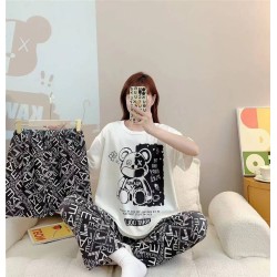 Western Couture™ Imported 3 Pc Cute Cartoon Night Suit Set – Top, Pant & Shorts