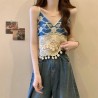 Western Couture Imported Crochet Sleeveless Crop Top