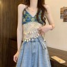 Western Couture Imported Crochet Sleeveless Crop Top