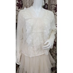 Western Couture™ Imported Long Sleeves Elegant Mesh Net Party Wear Top