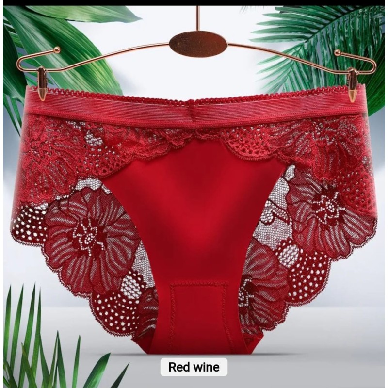 Western Couture Imported Lace Ice Silk Panty for Women