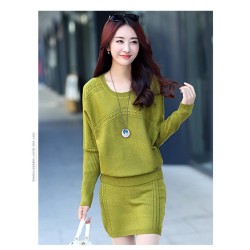 Western Couture Imported Soft Woolen Knitted Top and Skirt Coord Set