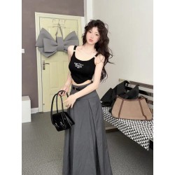 Western Couture Imported Glamorous Tank Top with Chest Pads