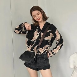 Western Couture Imported Summer  Full Sleeves Japanese Print Shirt