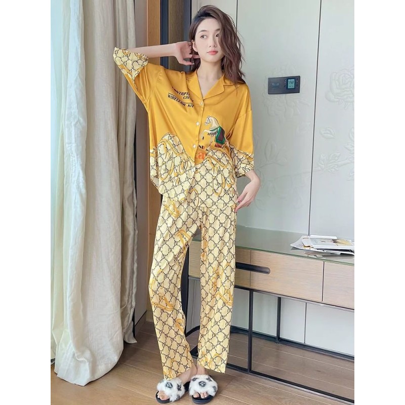 Imported Premium Printed Night Suit Set | 2 Pc Luxury Lounge Wear