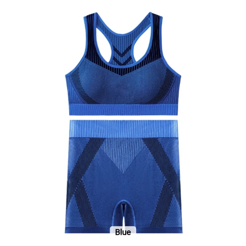 Imported Seamless Padded Sports Bralette & High-Waist Yoga Shorts Set