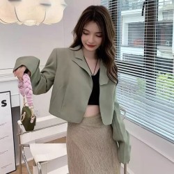 Imported Korean Style Cropped Blazer for Women