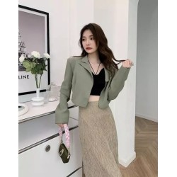 Imported Korean Style Cropped Blazer for Women