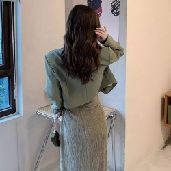 Imported Korean Style Cropped Blazer for Women